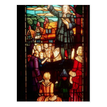 John Wesley  Preaching the Gospels in England Post Card