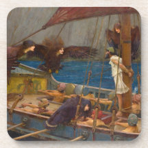 John William Waterhouse - Ulysses and the Sirens Drink Coasters