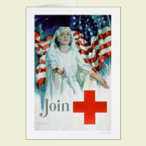 Join the Red Cross - American Flag (US00310) cards