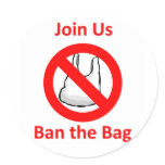 Join Us, Ban the bag around the World stickers