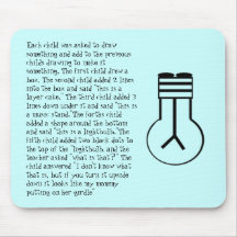 joke lightbulb mouse pad