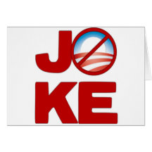 Joke Obama Greeting Card