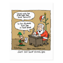 jolly old saint nickle-less post cards