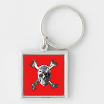 Jolly Roger Crossbones Keychains