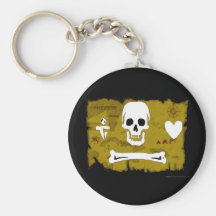 Jolly Roger Map #2 Keychains