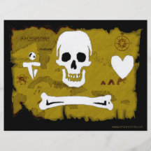 Jolly Roger Map #2 Personalized Flyer