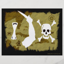 Jolly Roger Map #7 Personalized Flyer