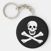 Jolly Roger Pirate Flag Keychain