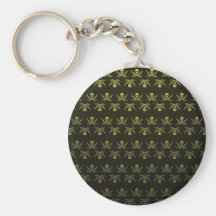jolly roger pirate pattern keychain