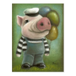 Jonathan the pig post card
