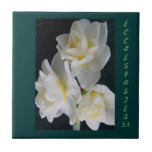 Jonquil Flower - Ecclesiastes 3:1 Ceramic Tile