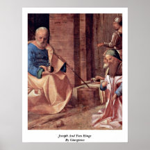 Joseph And Two Kings By Giorgione Poster