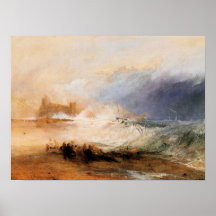 Joseph Mallord Turner - Northumberland shore Print