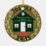 Joshua 24:15 CHRISTMAS ORNAMENT  - SERVE LORD