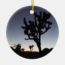 Joshua Tree Twilight Christmas Ornaments