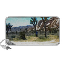 Joshua Trees and Rocks Laptop Speaker