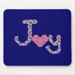 Joy Cross Stitch Mouse Pad