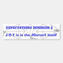 JOY is in the JOurneY Bumper Sticker