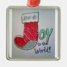 Joy to the World Christmas Ornament