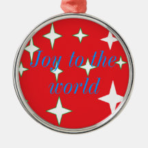 Joy to the world christmas ornaments