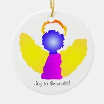 Joy to the world! christmas tree ornament