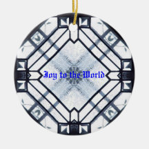 Joy to the World Glass ornament