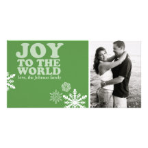 Joy to the World Photo Card