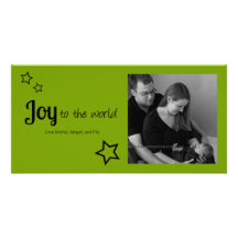 Joy to the World - Simply Modern Holiday Christmas Photo Cards