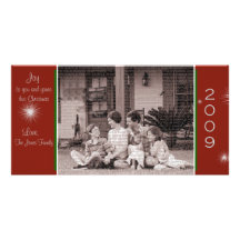 Joy to your and your family Christmas Card Picture Card