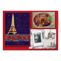 JOYEUX NOEL NOTRE DAME GREETING GREETING CARD