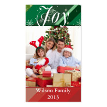 Joyful Holiday Business Cards