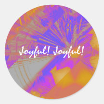 Joyful Joyful Sticker Sheets - Orange/Purple