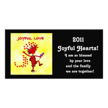 Joyful Love Forever Personalized Photo Card