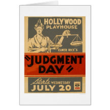 Judgment Day Mayan 1938 WPA Greeting Card