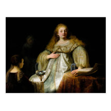 Judith at the banquet of Holofernes by Rembrandt Post Cards