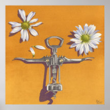 JUGGLING DAISIES Poster
