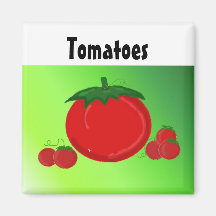 Juicy Red Tomatoes Fridge Magnet