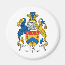 Jule Family Crest Fridge Magnet