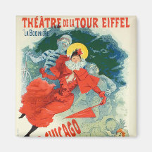 Jules Cheret Art Poster Fridge Magnets