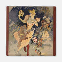 Jules Cheret 'La Danse' 1891 Refrigerator Magnet