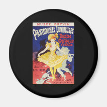 Jules Cheret Pantomimes Lumineuses Refrigerator Magnet