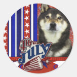 July 4th Firecracker - Shiba Inus Sticker