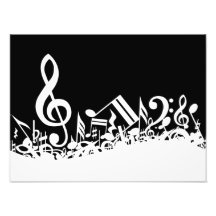Jumbled Musical Notes Photo Art