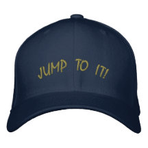 Jump To It Equestrian Hat Embroidered Baseball Cap