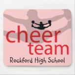 Jumping Cheerleader Team Gear Mouse Pad