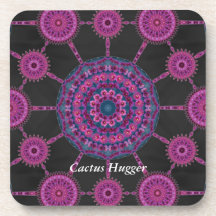 Jumping Cholla Cactus Mandala Array Coaster