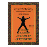 Jumping Silhouette Invitation