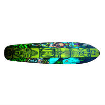 Jungle Boogie - Sk8 Art Mural Deck Custom Skateboard
