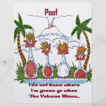 Jungle Friends Volcano Personalized Flyer