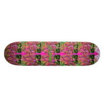 jungle speaks red pattern custom skateboard